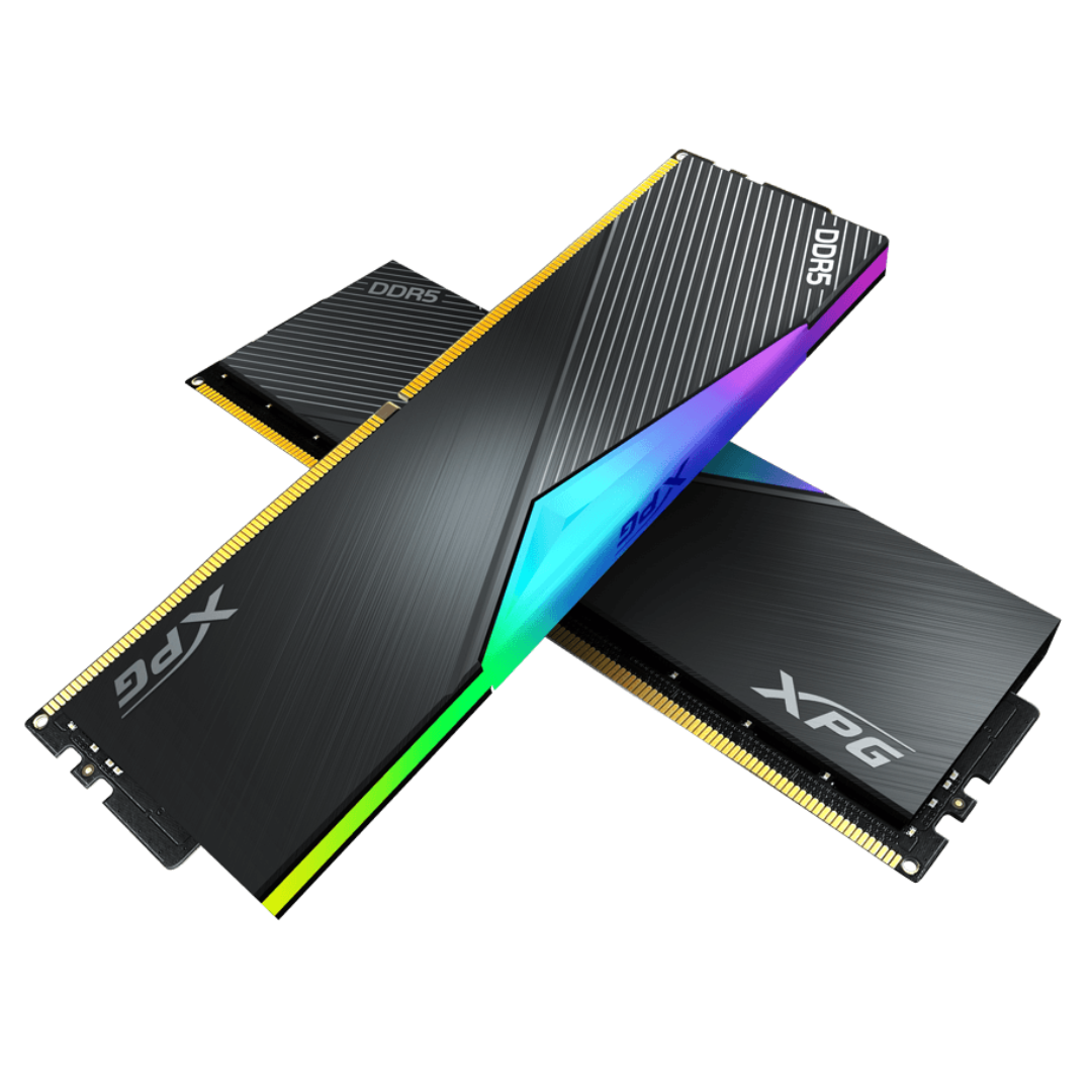 Back Peripherals ADATA 64GB Kit (2x32GB) XPG LANCER RGB Black 黑色 AX5U6400C3232G-DCLARBK