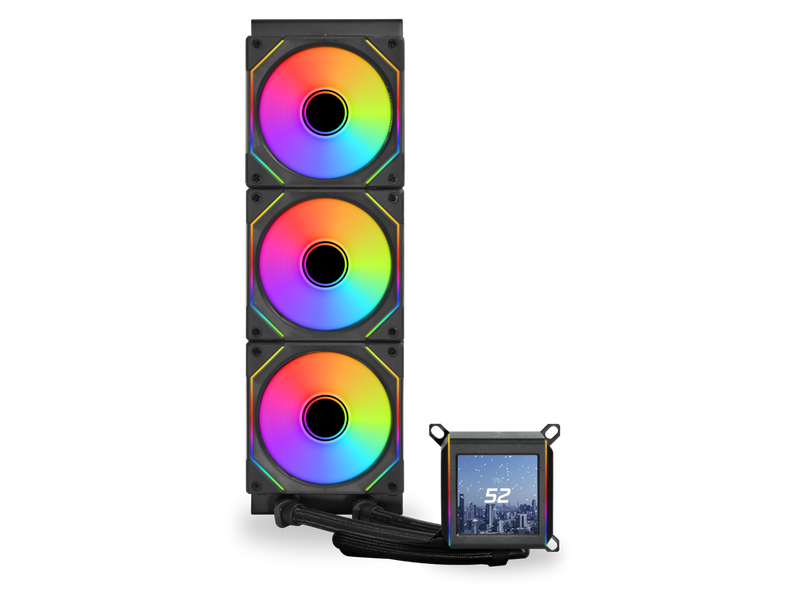 LIAN LI Galahad II LCD SL-INF 360 Black 黑色 360mm Liquid CPU Cooler (GA2ALCD36INB BLACK)