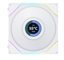 LIAN LI UNI FAN TL 120 LCD WHITE 120mm Reverse Blade 反葉 Case Fan UF-12RTLLCD1W