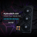 LIAN LI HydroShift LCD 360S Black 黑色 360mm Liquid CPU Cooler (HSLCD36SB)