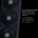 LIAN LI HydroShift LCD 360S Black 黑色 360mm Liquid CPU Cooler (HSLCD36SB)