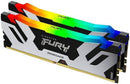 Kingston 48GB Kit (2x24GB) KF584CU40RSAK2-48 FURY Renegade RGB Silver 銀色 DDR5 8400MHz CL40 CUDIMM Memory *價錢請查詢