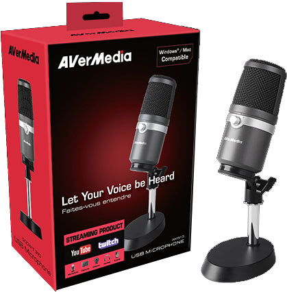 AVerMedia Professional &amp; High Quality USB Microphone (AM310-Godwit)