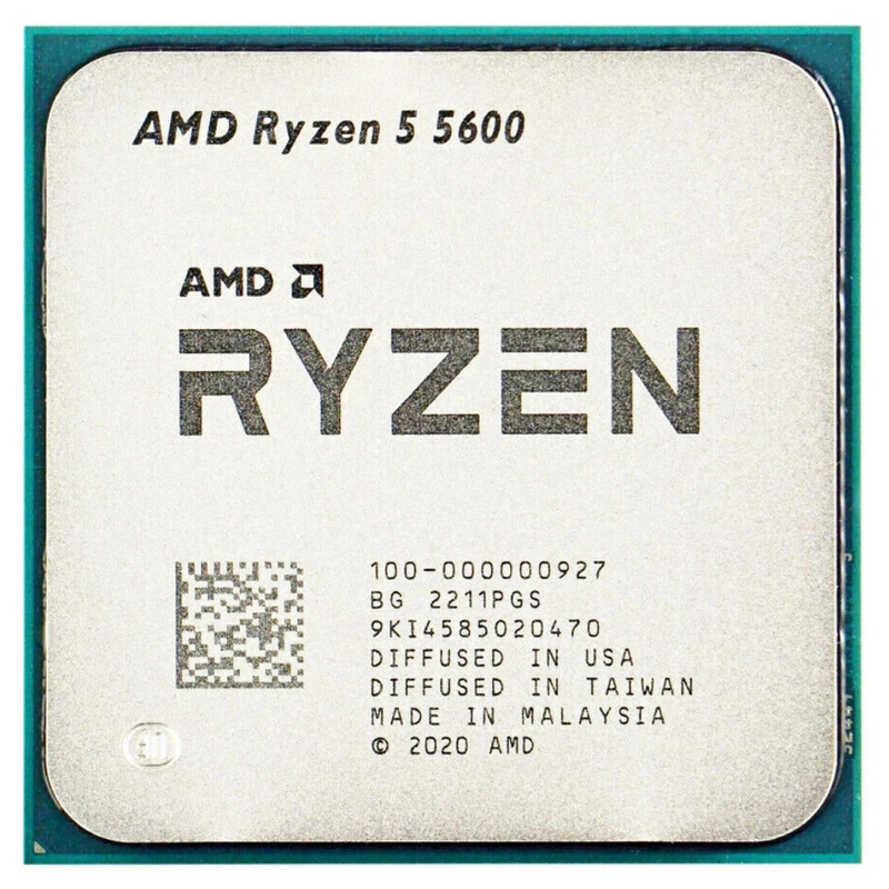 AMD Ryzen 5 5600 Tray Processor 6C 12T AM4 Socket 香港行貨.3年保養