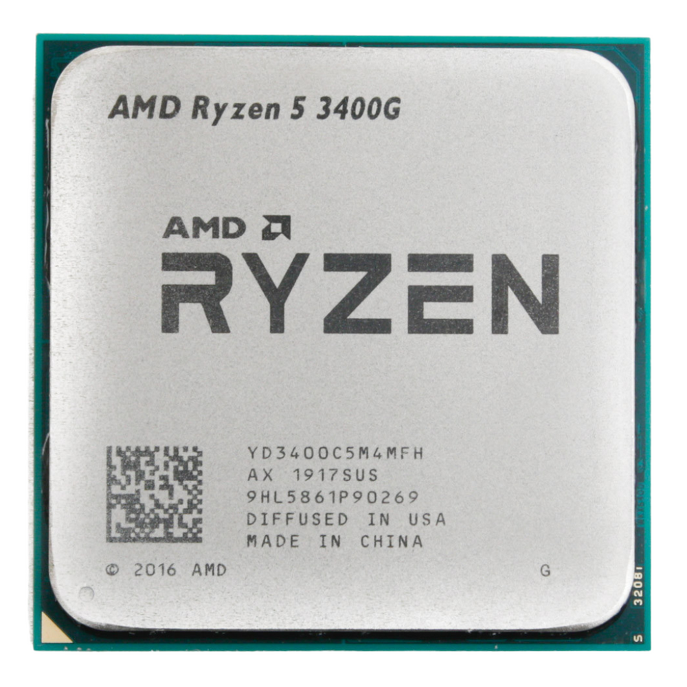 AMD Ryzen 5 3400G Tray Processor 4C 8T AM4 Socket (CP-R5T34) 香港