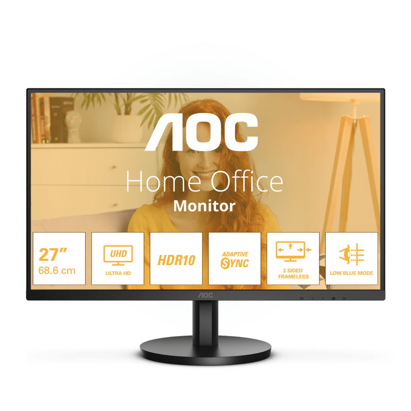AOC 27" U27B3M 4K UHD VA (16:9) 廣視角顯示器
