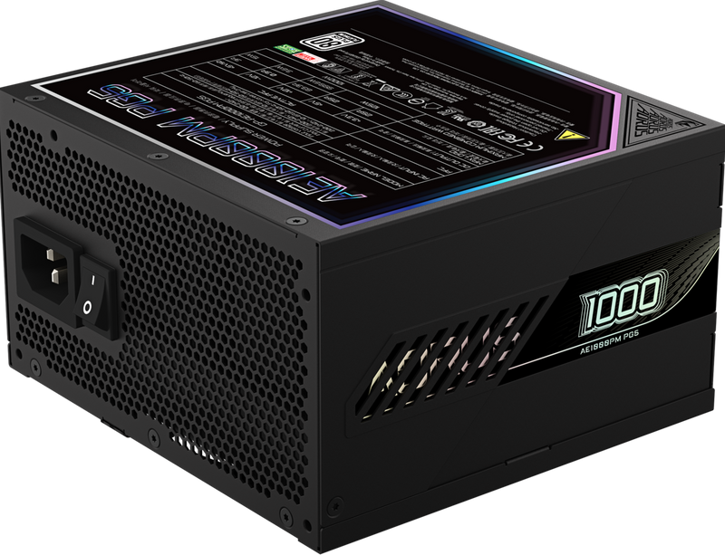GIGABYTE 1000W AORUS ELITE P1000W 80+ Platinum Modular PCIe 5.0 Power Supply GP-AE1000PM PG5 