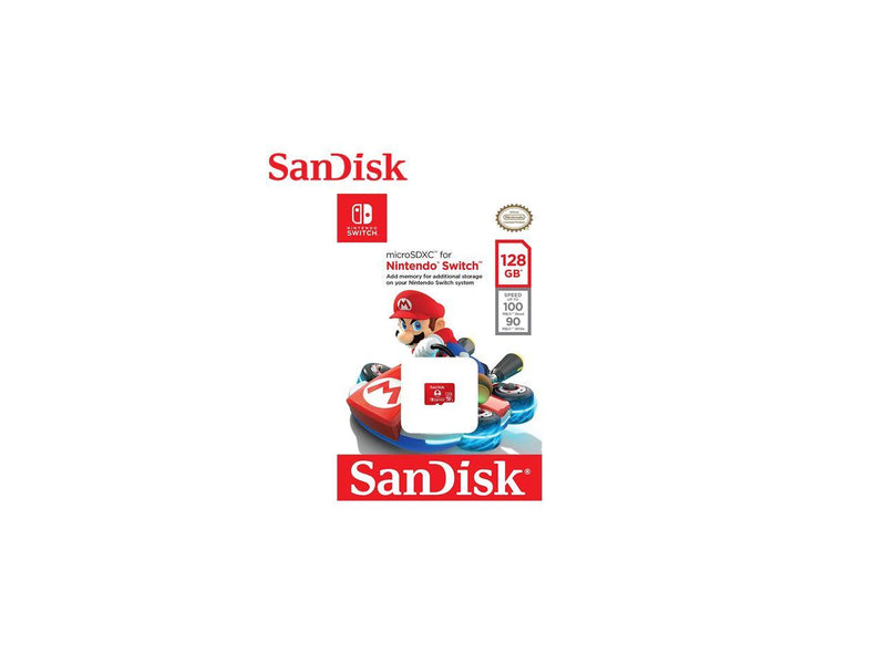 SanDisk 128GB for Nintendo Switch 100MB/s(R) 90MB/s(W) SDSQXAO-128G-GNCZN 772-4437