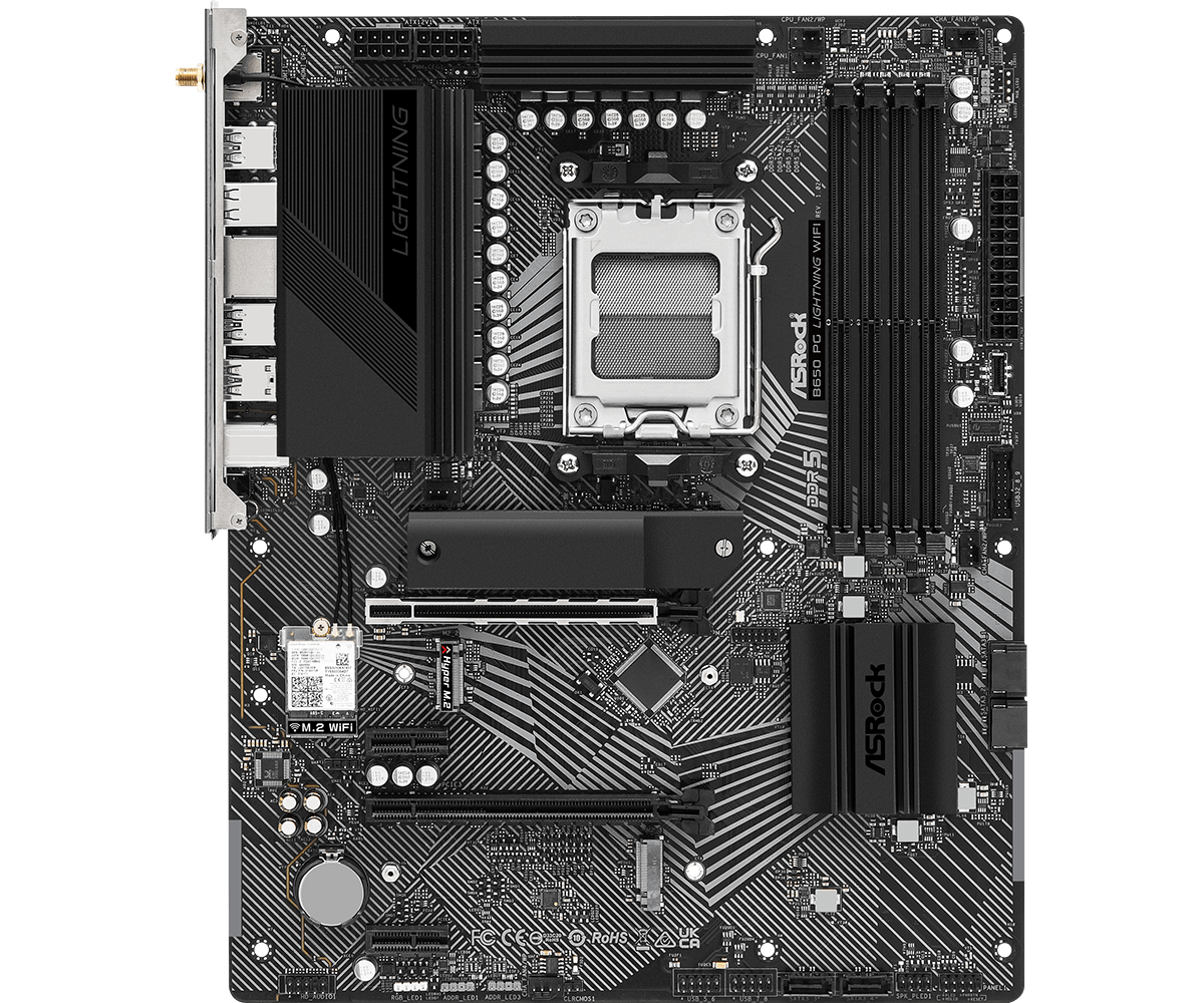 マザーボード ASRock B650 PG Lightning WiFi B650 AM5 ASRock_B650_PG_Lightning_WiFi_