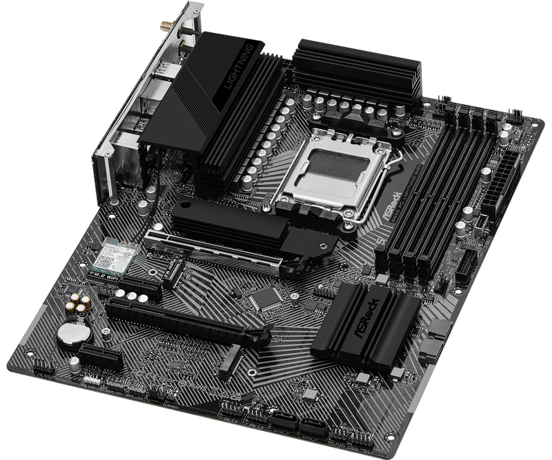 ASRock B650 PG Lightning WiFi DDR5,Socket AM5 ATX Motherboard 