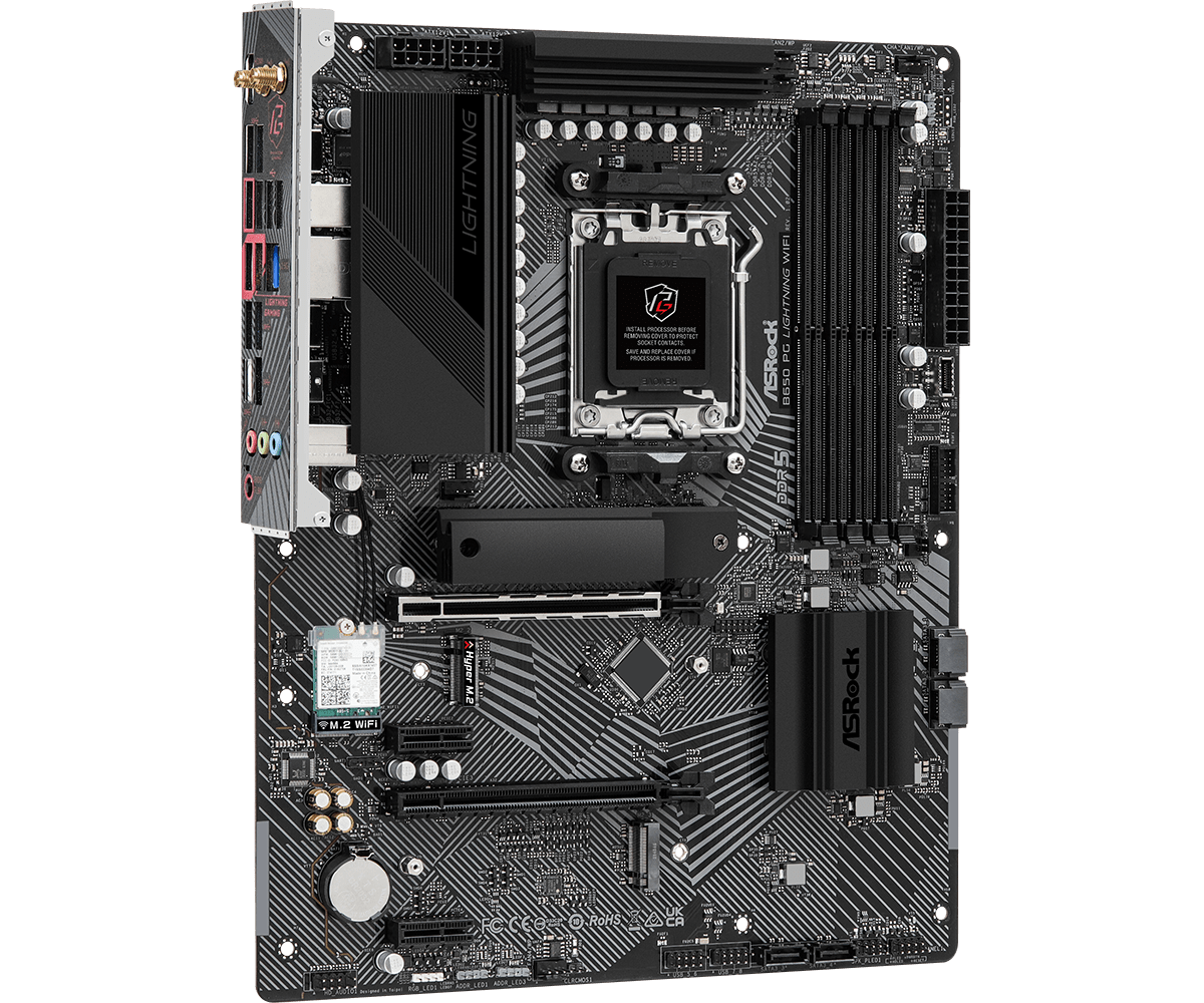 ASRock B650 PG Lightning WiFi DDR5,Socket AM5 ATX Motherboard