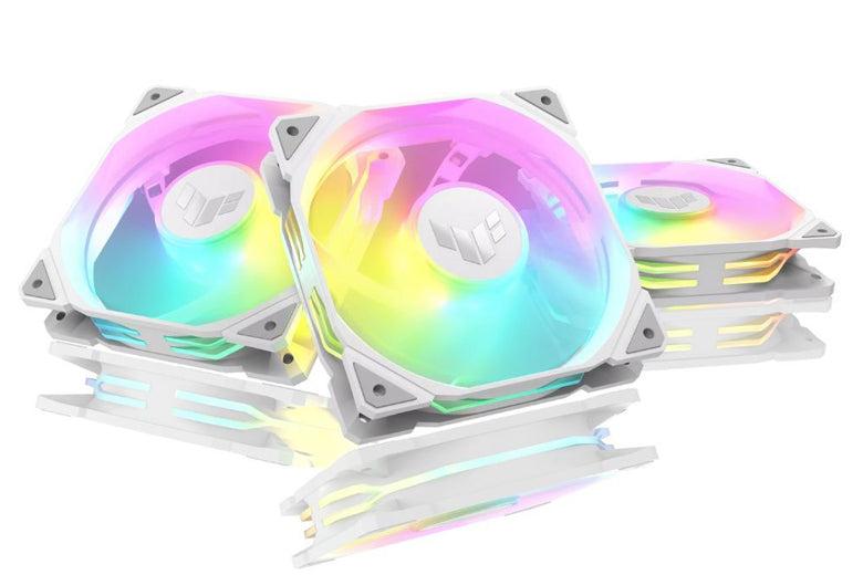 ASUS TUF Gaming TR120 WHITE white ARGB 12cm Case Fan - 3xFan Kit three fan combination (TH-ATTR36W) 