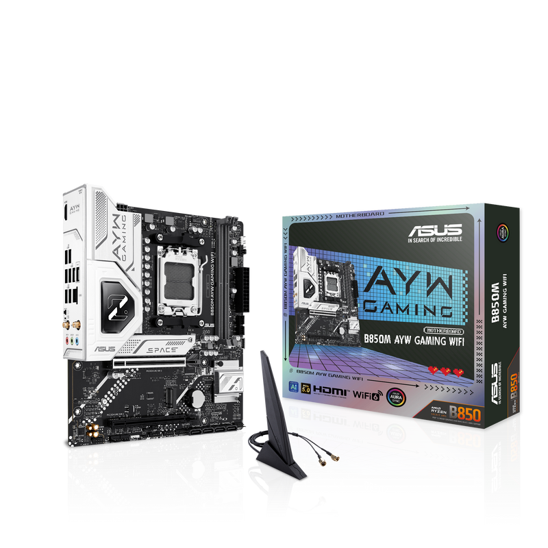【電腦節搶購貨】ASUS B850M AYW GAMING WIFI DDR5,Socket AM5 mATX Motherboard (MB-BB85PMW)