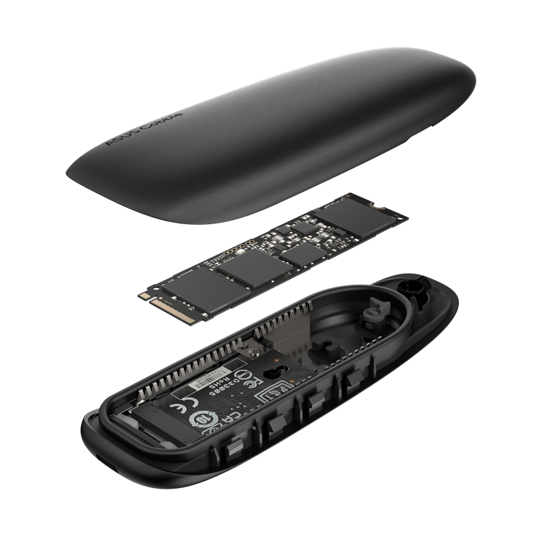 ASUS Cobble 黑色 USB-C 3.2 Gen 2x1 SSD 外接盒 - IP55 防水防塵 ESD-A1A (HD-AACB)