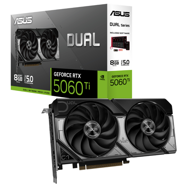 ASUS DUAL GeForce RTX 5060 Ti OC 8GB GDDR7 DUAL-RTX5060TI-O16G (DI-E506TE8)