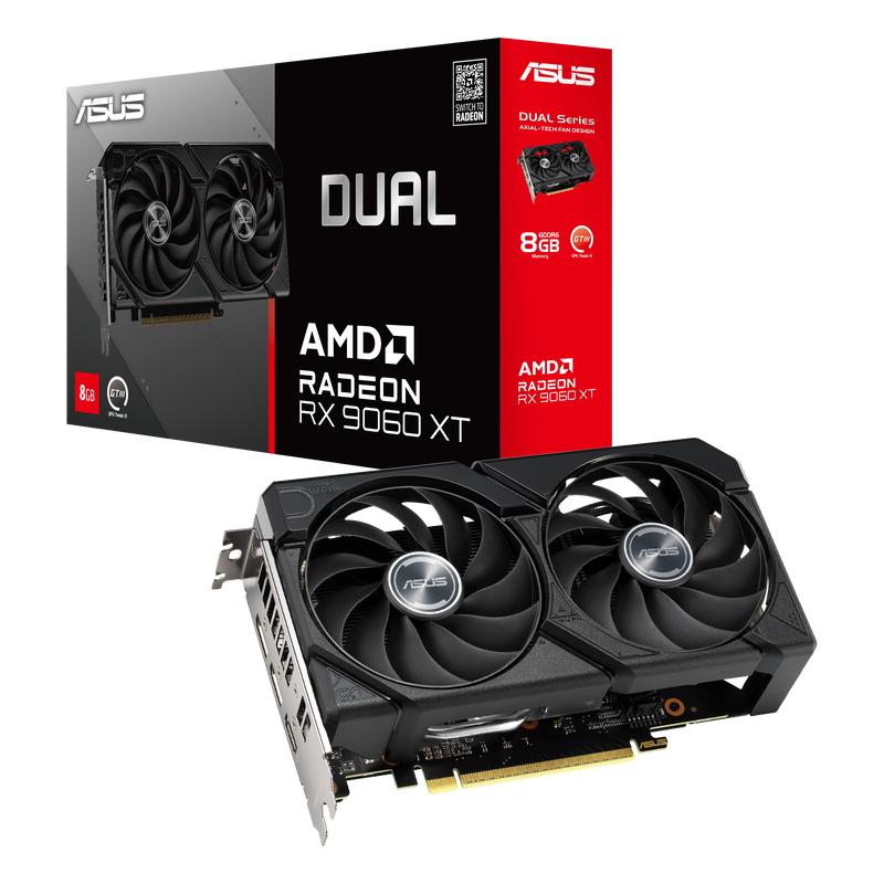 ASUS DUAL Radeon RX 9060 XT 8GB GDDR6 DUAL-RX9060XT-8G (DI-A906XE8)