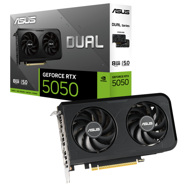 ASUS DUAL GeForce RTX 5050 8GB GDDR6 DUAL-RTX5050-8G (DI-E5050D8)