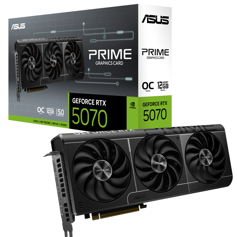 ASUS PRIME GeForce Series RTX 5070 OC 12GB GDDR7 PRIME-RTX5070-O12G-GAMING (DI-E5070R1)
