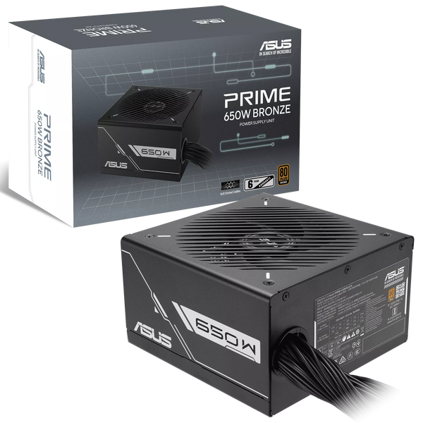 ASUS 650W PRIME-650B-BLACK 80Plus Bronze Power Supply (PS-APB650)
