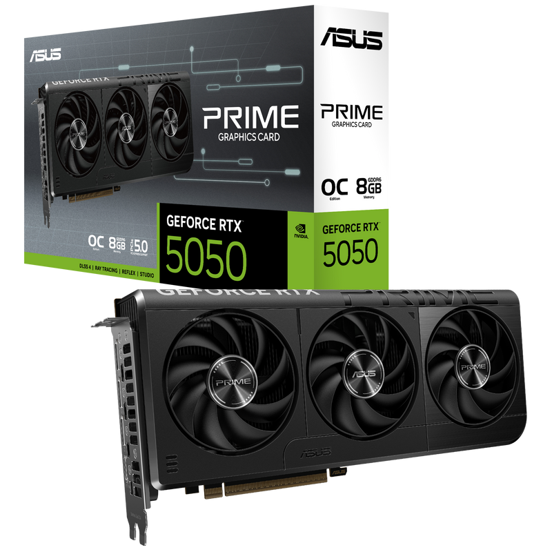 ASUS PRIME GeForce RTX 5050 OC 8GB GDDR6 PRIME-RTX5050-O8G (DI-E5050R8)