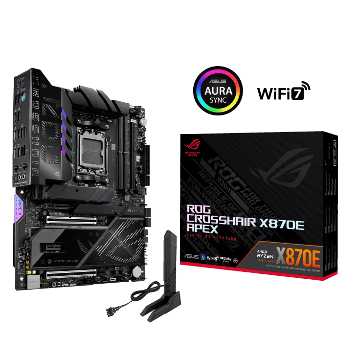 ASUS ROG CROSSHAIR X870E APEX DDR5,Socket AM5 ATX Motherboard (MB-BX8ECA)