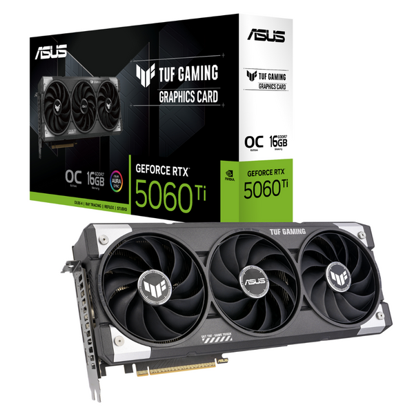 ASUS TUF GeForce RTX 5060 Ti OC 16GB GDDR7 TUF-RTX5060TI-O16G-GAMING (DI-E506TY1)