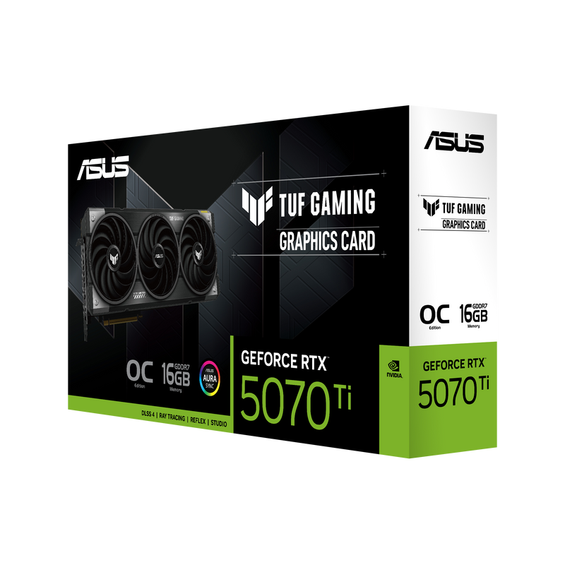 ASUS TUF GeForce RTX 5070 Ti OC 16GB GDDR7 TUF-RTX5070TI-O16G-GAMING (DI-E507TY1)