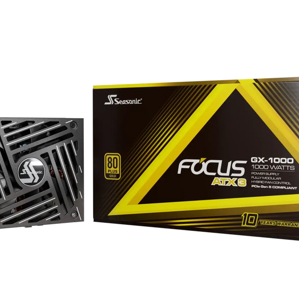 Seasonic 1000W Focus GX-1000 ATX3.1 (PCIe5.1) 80Plus Gold Full Modular