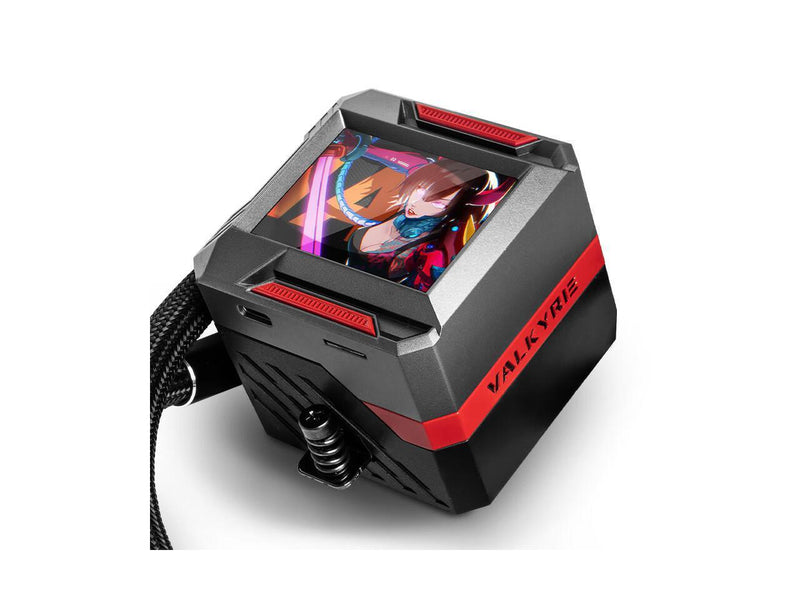 VALKYRIE E360 LOKI BLACK Black ARGB with LCD Display 360mm Liquid CPU Cooler