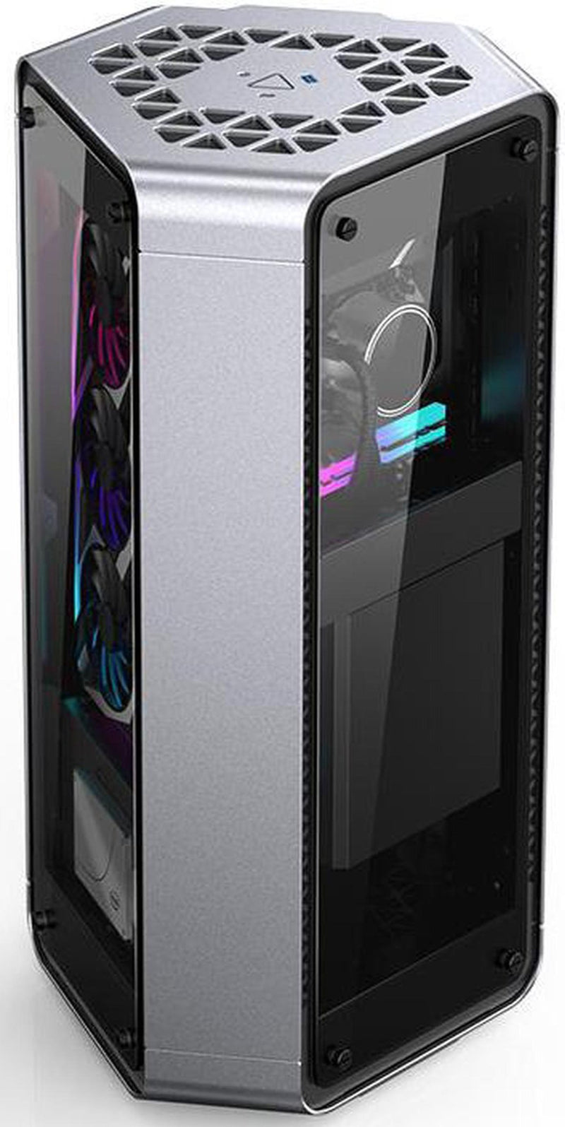 Jonsbo Mini Itx Case Glass JONSBO Jonsplus BO 102 (銀色) 鋼化