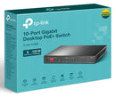 TP-Link TL-SG1210MP 10-Port Gigabit Desktop Switch with 8-Port PoE+ (123W)