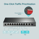 TP-Link TL-SG1210MP 10-Port Gigabit Desktop Switch with 8-Port PoE+ (123W)