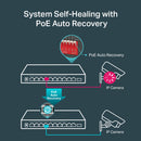 TP-Link TL-SG1210MP 10-Port Gigabit Desktop Switch with 8-Port PoE+ (123W)