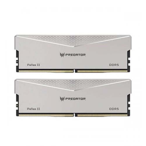 Acer 32GB Kit (2x16GB) Predator PALLAS II Silver 銀色 BL.9BWWR.383 CL34 DDR5 6600MHz Memory AMD EXPO & Intel XMP 3.0 (RM-AP5F32W)