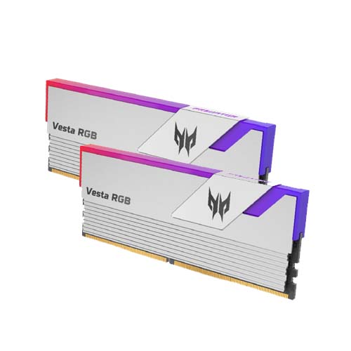 Acer Predator 32GB Kit (2x16GB) VESTA II RGB Silver 銀色 BL.9BWWR.366 CL30 DDR5 6000MHz Memory AMD EXPO & Intel XMP 3.0 (RM-AV5D32W)