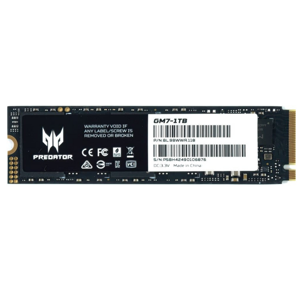 Acer Predator 1TB GM7 BL.9BWWR.118 M.2 2280 PCIe Gen4 x4 SSD (HD-AGM71