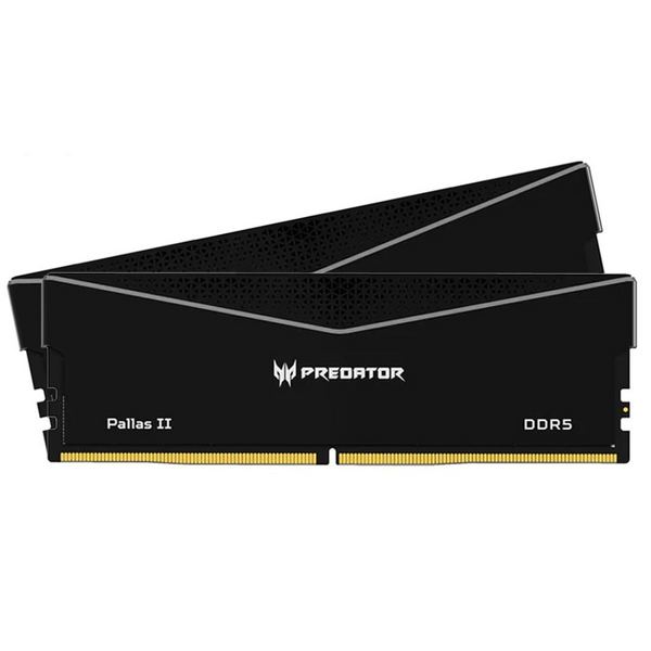 Acer Predator 32GB Kit (2x16GB) PALLAS II Black 黑色 BL.9BWWR.433 DDR5 6000MHz CL30 Memory AMD EXPO & Intel XMP 3.0 (RM-AP5D32B)
