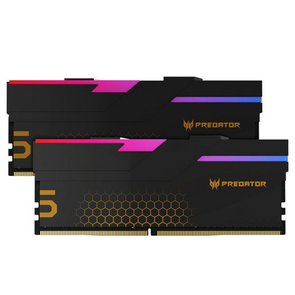 Acer Predator 48GB Kit (2x24GB) HERMES RGB Black 黑色 BL.9BWWR.661 DDR5 6000MHz CL28 Memory AMD EXPO & Intel XMP 3.0 (RM-AH5D48B)