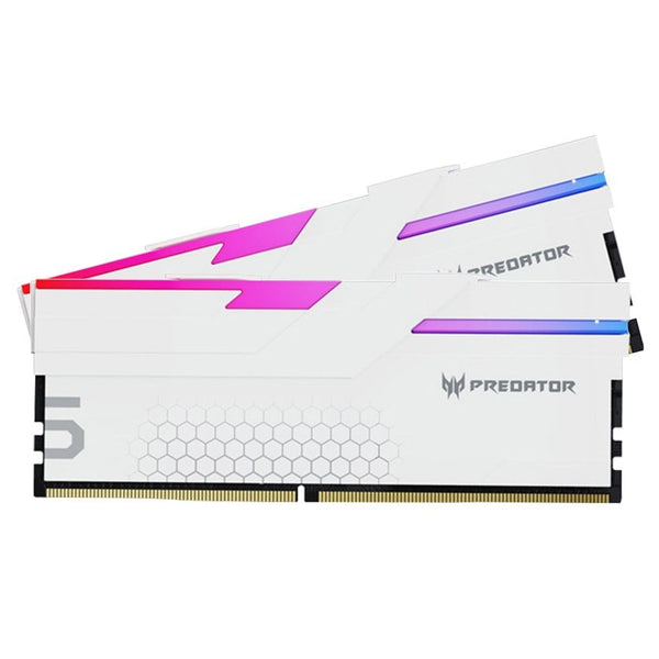 Acer Predator 48GB Kit (2x24GB) HERMES RGB White 白色 BL.9BWWR.660 DDR5 6000MHz CL28 Memory AMD EXPO & Intel XMP 3.0 (RM-AH5D48W)
