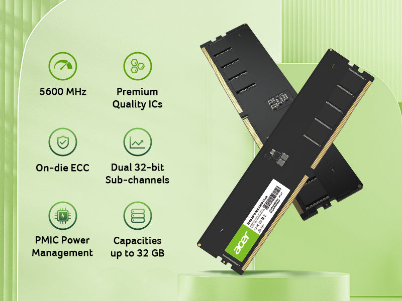 Acer 16GB (1x16GB) DDR5 5600MHz UD200 BL.9BWWA.422 Memory (RM-AU5C16)