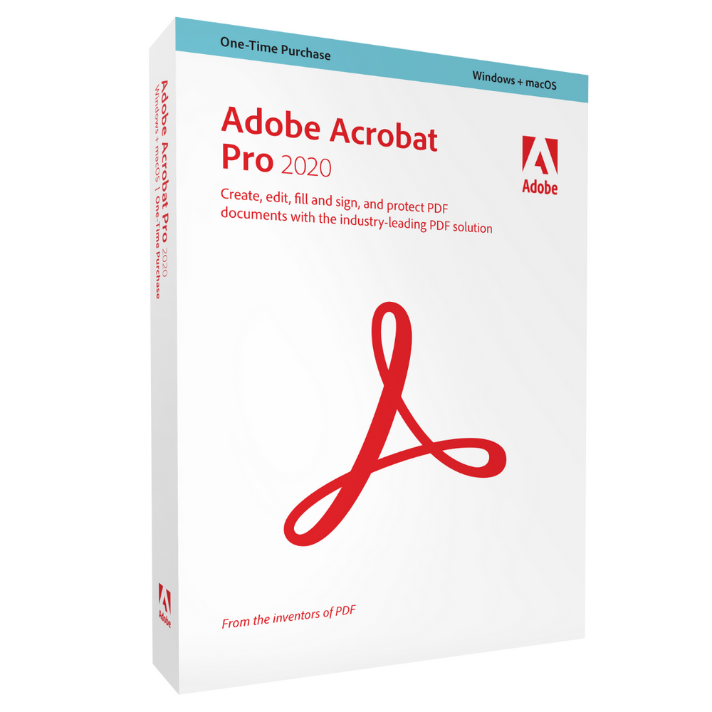 English Adobe Acrobat Professional 2020 for Windows / Mac BOX