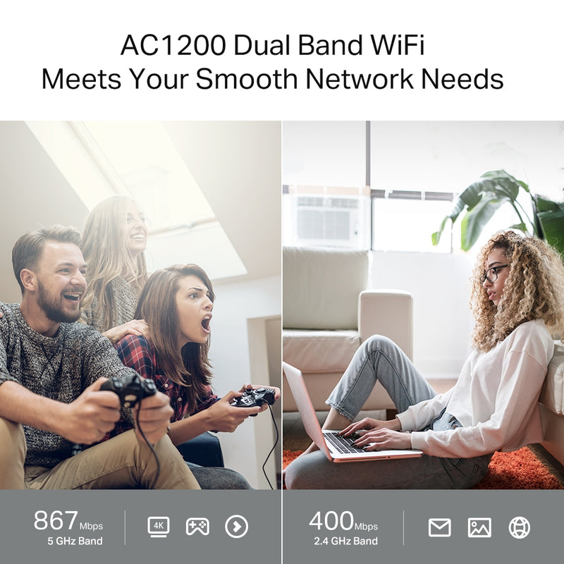 TP-Link Archer C64 AC1200 Dual-Band Wi-Fi Router
