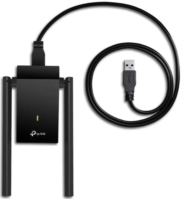 TP-Link Archer T4U Plus AC1300 High Gain Dual Band Wi-Fi USB Adapter, Extension Cable 