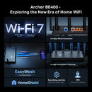 TP-Link Archer BE400 BE6500 Dual Band 2.5G WiFi 7 Router