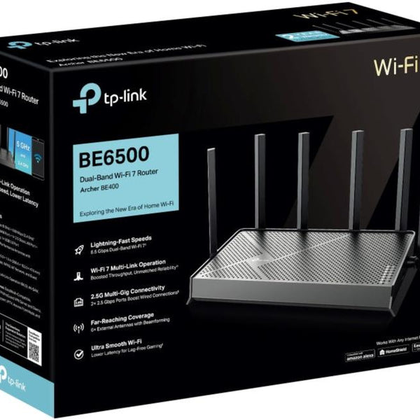 TP-Link Archer BE400 BE6500 Wi-Fi 7ルーター TP-Link Archer BE400 BE6500 Dual-Band Wi-Fi 7 Router