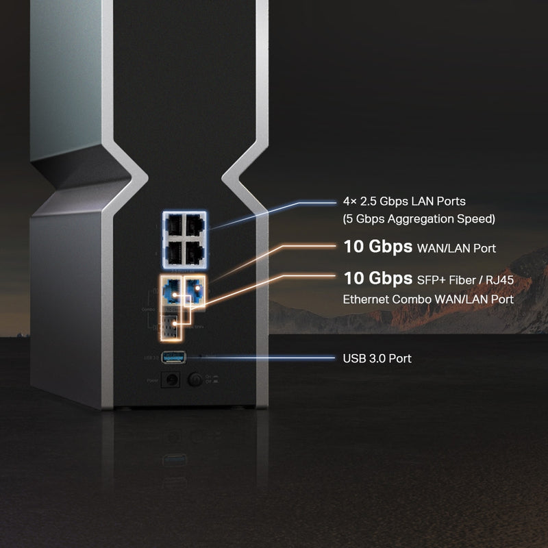 TP-Link Archer BE800 BE19000 Tri-Band WiFi 7 Router with Multi-Link Operation and Maximized Coverage