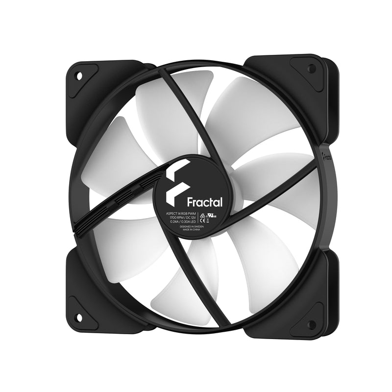 Fractal Design Aspect 14 RGB PWM White Frame Case Fan (FD-F-AS1-1409) 
