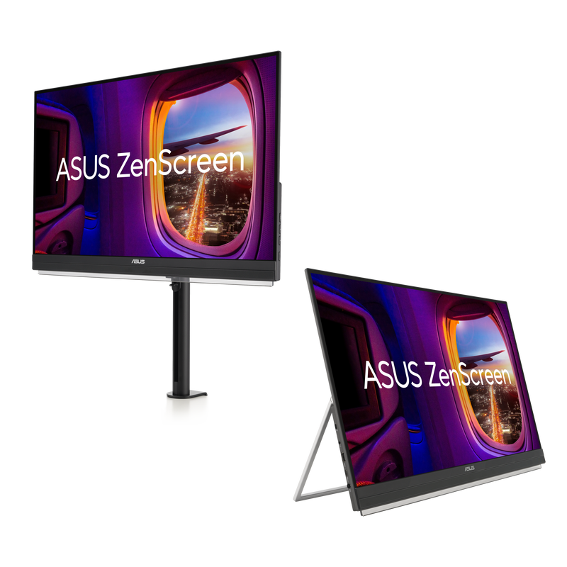 ASUS 27" ZenScreen MB27ACF QHD (2560 x 1440), IPS, 100Hz,USB-C, PD 70W, 揚聲器, 手把/可折疊支架設計 便攜式顯示器 (MO-AM27ACF)