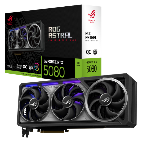 ASUS ROG ASTRAL GeForce RTX 5080 OC 16GB GDDR7 ROG-ASTRAL-RTX5080-O16G-GAMING (DI-E5080A1)