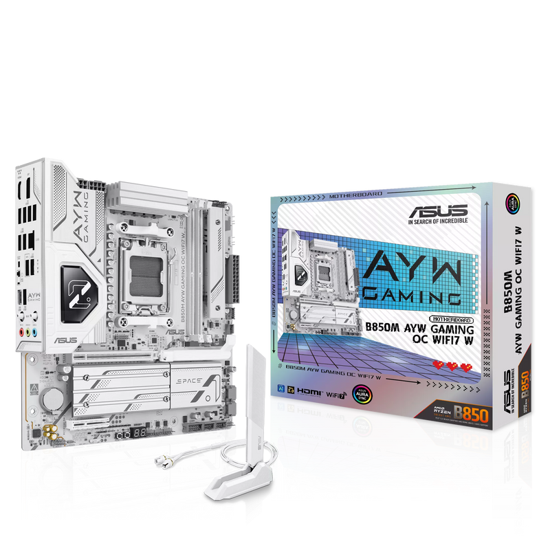 ASUS B850M AYW GAMING OC WIFI7 W DDR5,Socket AM5 mATX Motherboard (MB-BB85PMV)